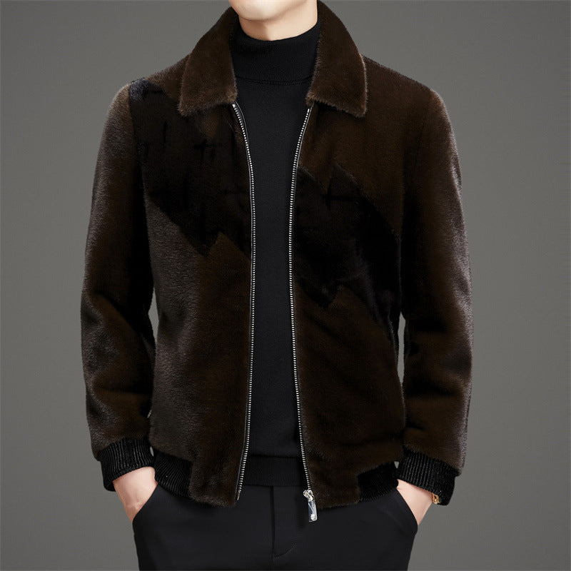 Herren modische Fleecejacke mit klassischem Kragen und wasserabweisender Beschichtung Echoarchiv