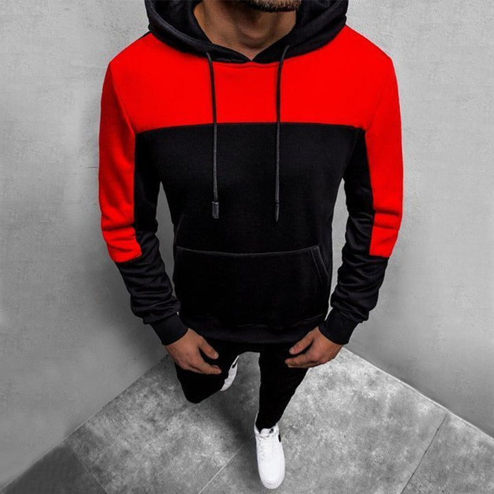 Herren Kapuzenpullover mit kontrastierenden Einsätzen Echoarchiv