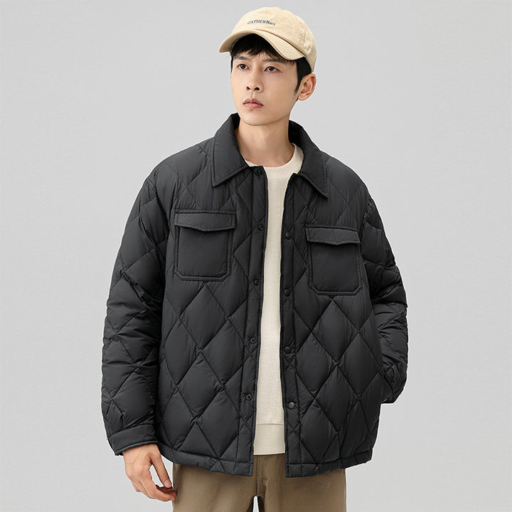 Herren Modische Steppjacke mit Taschen Echoarchiv
