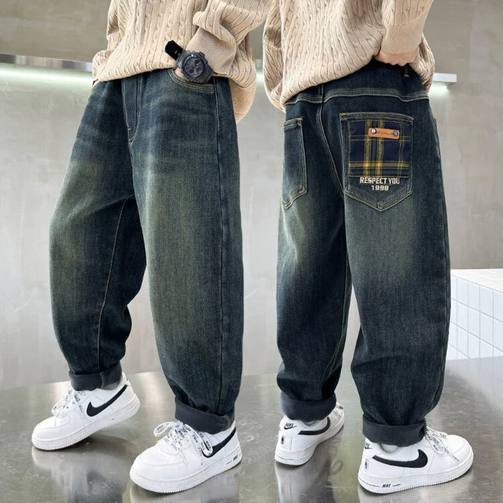 Herren baggy Jeans mit kreativen Taschen Echo Archiv