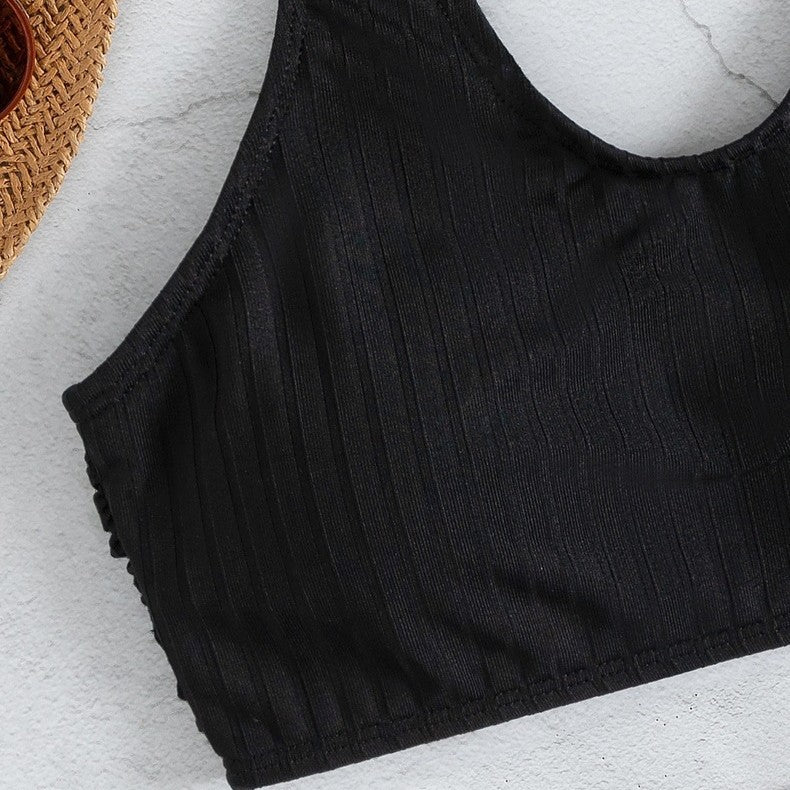 Damen Sportliches Crop-Top Echo Archiv