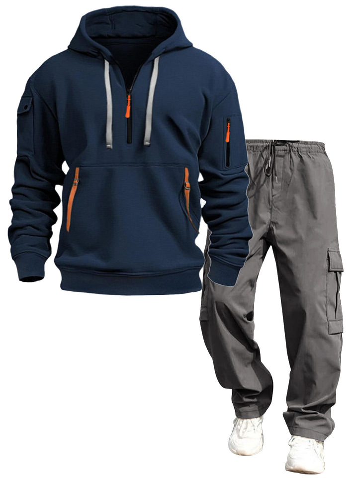 Herren lässiger Kapuzenpullover und Jogginghose Echo Archiv