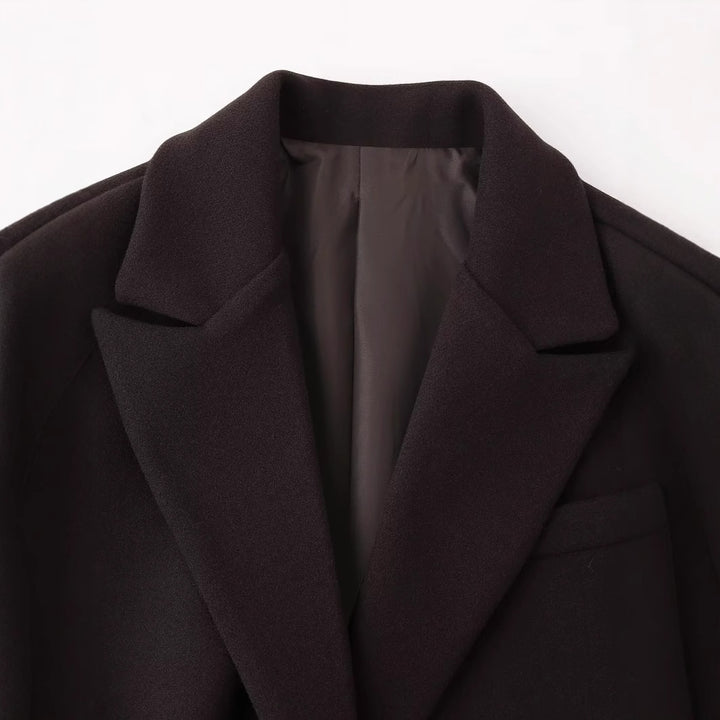 Damen nan oversized Mantelblazer mit Fransen-Saum und kastiger Silhouette Echo Archiv