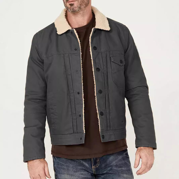 Herren Fleece gefütterte Bikerjacke Echoarchiv