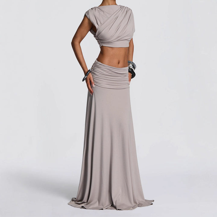 Damen Elegantes Wickelkleid mit raffinierten Drapierungen Echo Archiv