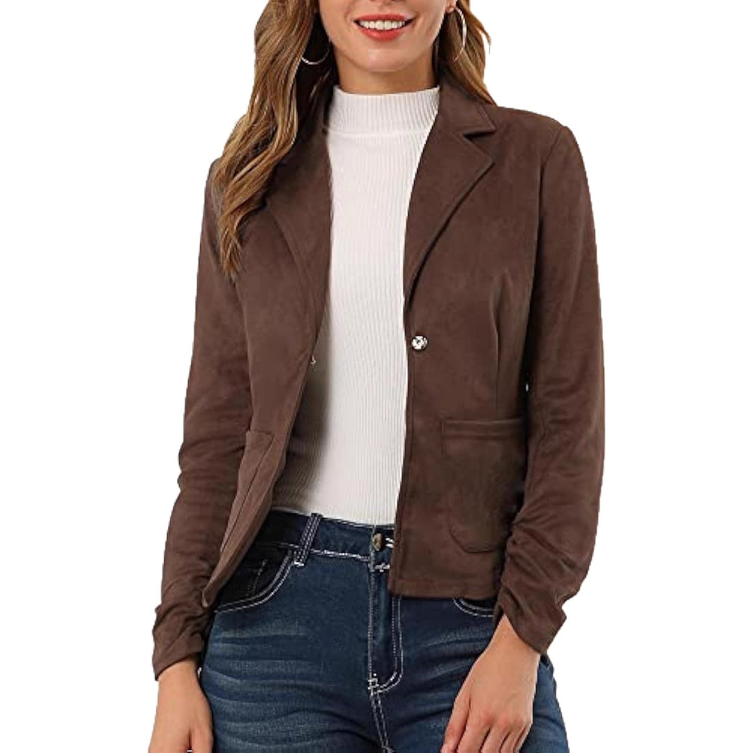 Damen Eleganter Velours-Blazer mit schmaler Passform Echo Archiv
