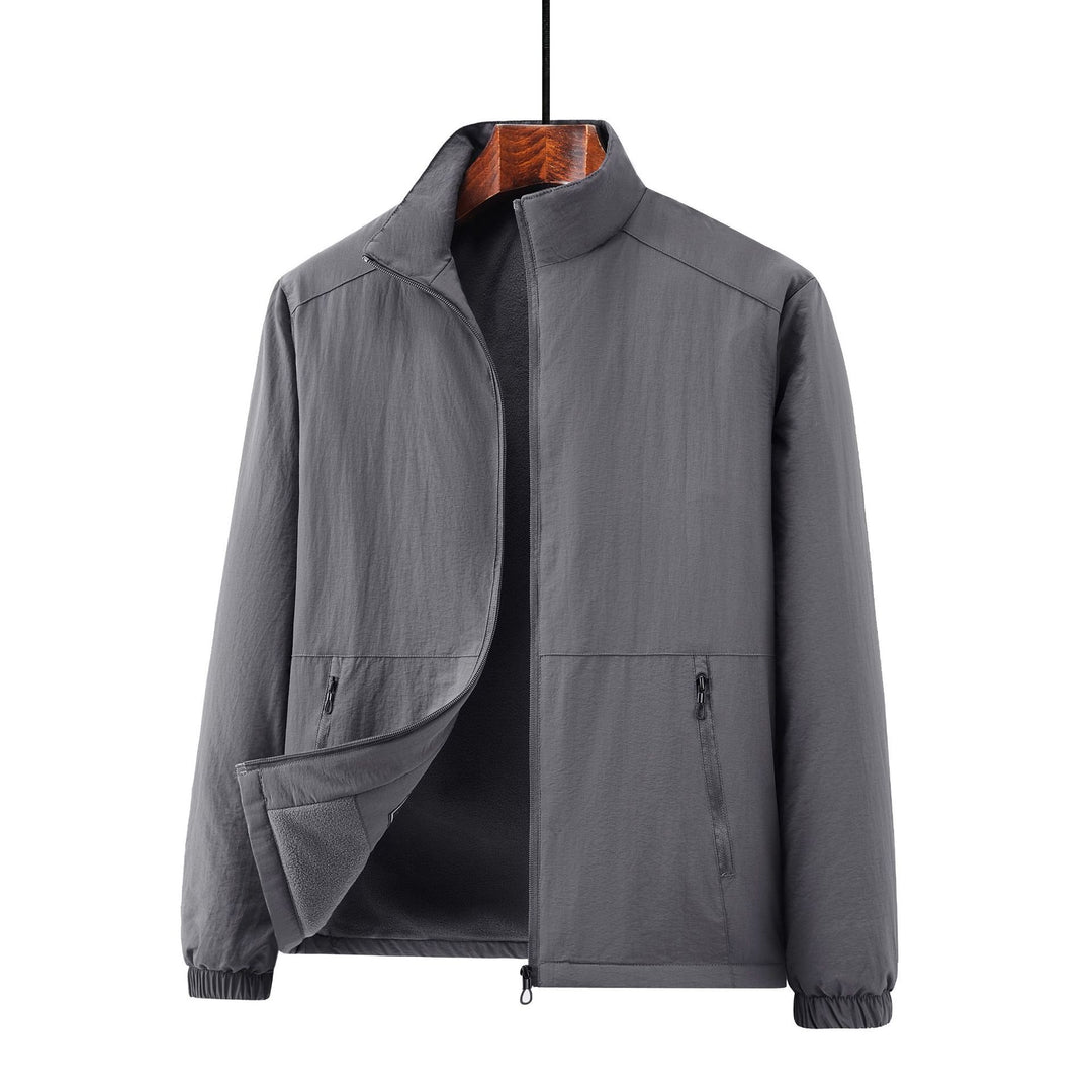 Herren Leichte Übergangsjacke mit Fleece-Innenfutter und Stehkragen Echo Archiv