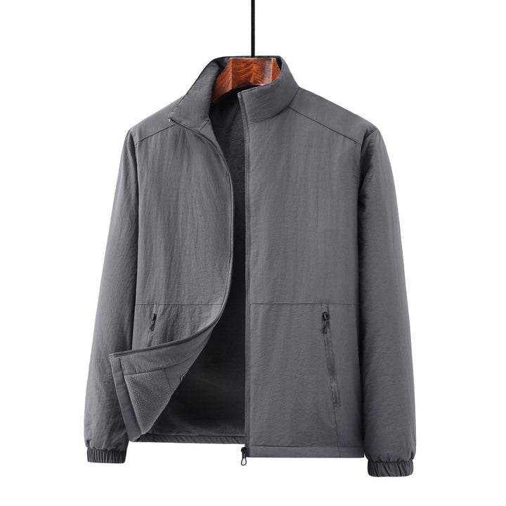 Herren Leichte Übergangsjacke mit Fleece-Innenfutter und Stehkragen Echo Archiv