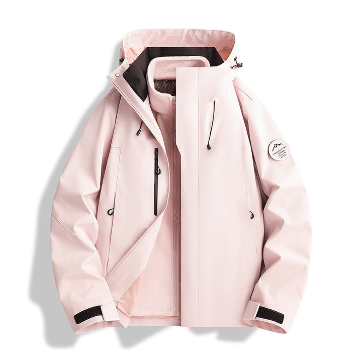 Herren Atmungsaktive, Wasserdichte Softshell-Jacke mit Fleecefutter und Kapuze Echo Archiv