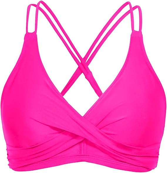 Damen Sportliches Bikinioberteil mit raffiniertem Wickeldesign Echo Archiv