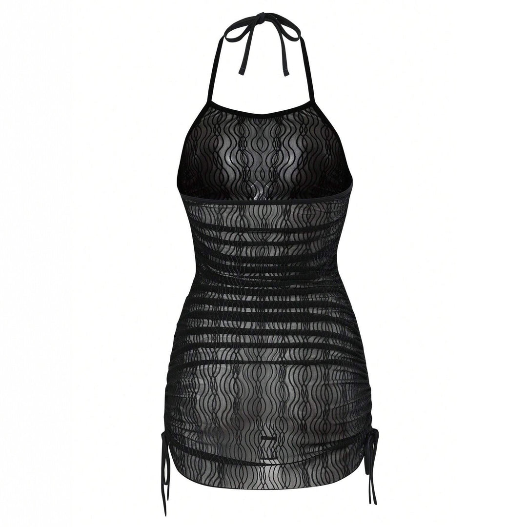 Damen Strandkleid mit eleganter Wellenstruktur Echo Archiv