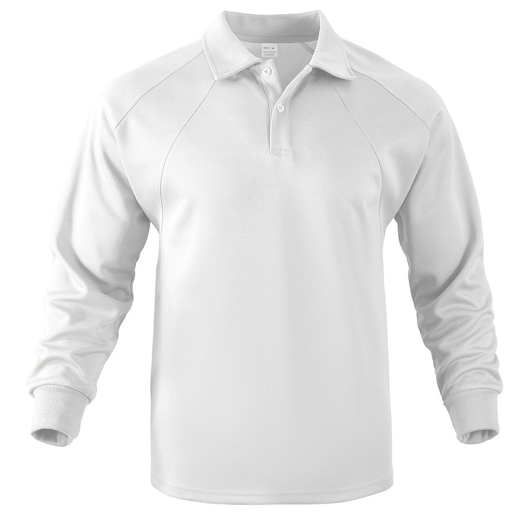 Herren Sportliches Langarmpoloshirt mit modernem Strukturdesign und bequemen Bündchen Echoarchiv