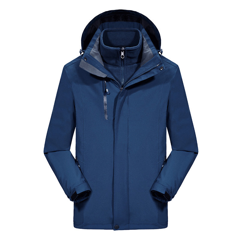 Herren Softshell-Parka mit herausnehmbarer Fleece-Innenjacke und verstellbarer Kapuze Echo Archiv
