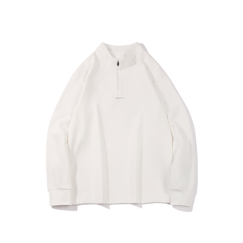Herren Oversize-Halbzip-Sweatshirt mit Stehkragen, Raglanärmeln und seitlichen Eingrifftaschen Echo Archiv