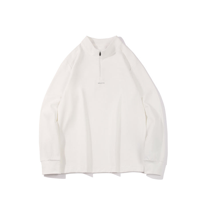 Herren Oversize-Halbzip-Sweatshirt mit Stehkragen, Raglanärmeln und seitlichen Eingrifftaschen Echo Archiv