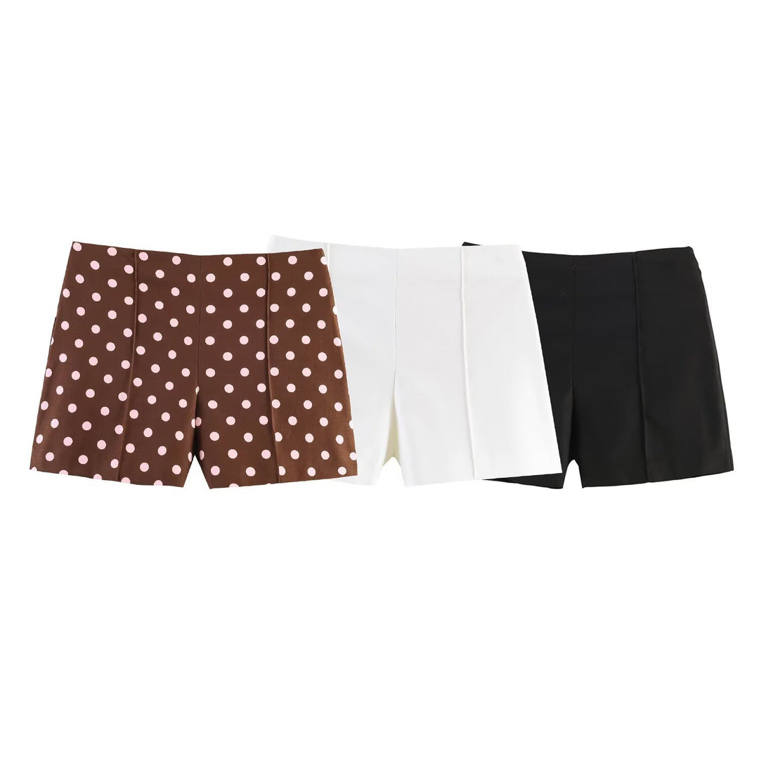 Damen Shorts im eleganten Schnitt mit hoher Taille und dekorativen Falten Echo Archiv
