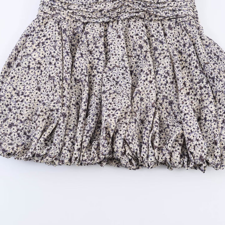 Damen Blumenkleid mit raffinierten Volants und elastischem Taillenbund Echo Archiv