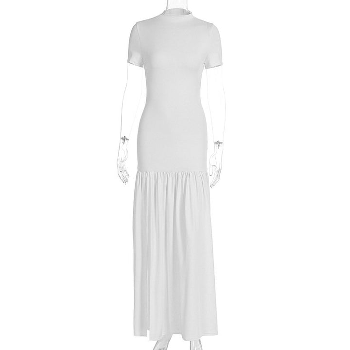 Damen Maxi-Kleid mit elegantem halblangen Ärmel und voluminösem Rock Echo Archiv