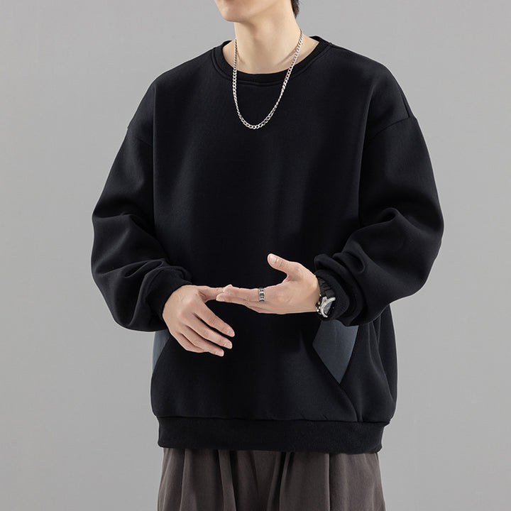 Herren Oversized Sweatshirt mit kontrastierenden Seitentaschen und weichem Fleecefutter Echo Archiv