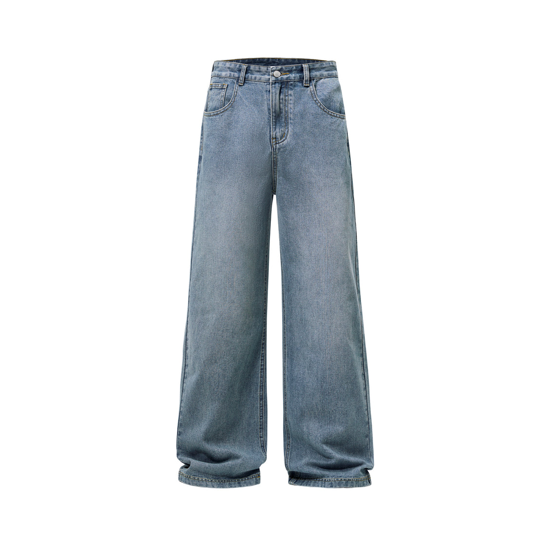Herren Weite Vintage-Denim-Jeans mit mittelhoher Taille und weitem Bein Echo Archiv