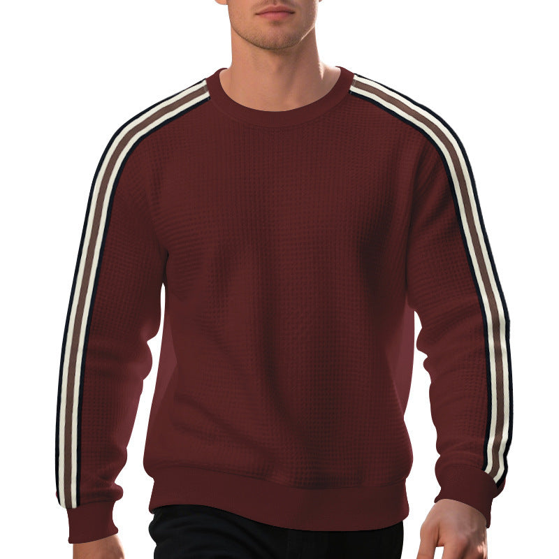 Herren Komfortables Sweatshirt mit strukturiertem Design und modischen Streifendetails Echoarchiv
