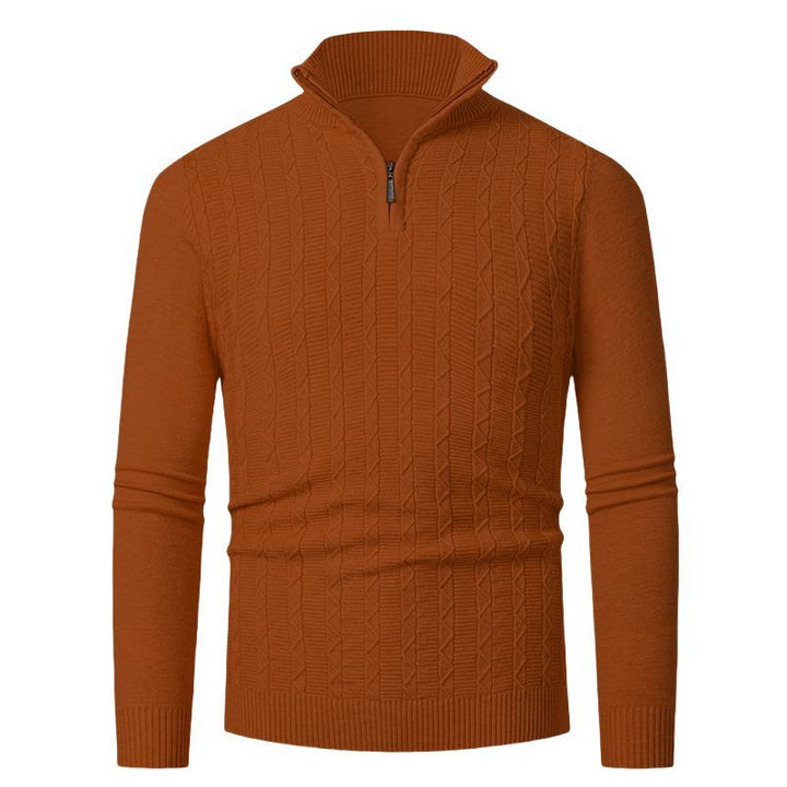 Herren hoher Kragen Strickpullover Echoarchiv