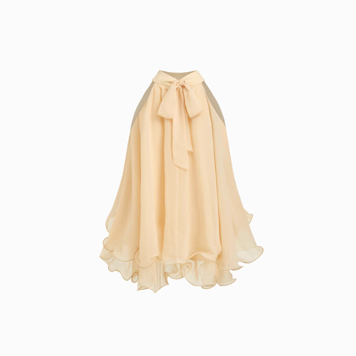 Damen Schwingender Chiffon-Rock mit Schleifenverschluss Echo Archiv
