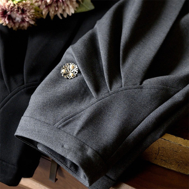 Damen Eleganter Faltenrock mit asymmetrischem Design Echoarchiv