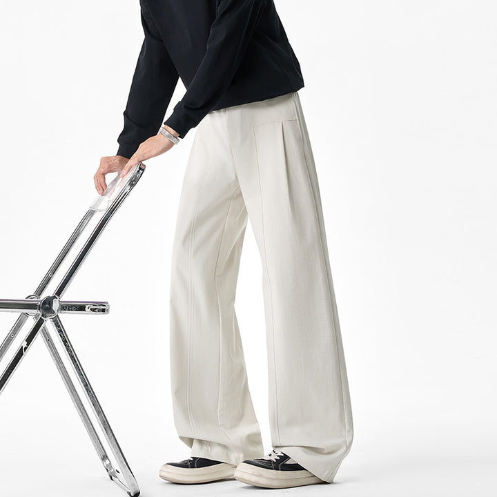 Damen Elegante Hochtaillierte Stoffhose Echo Archiv