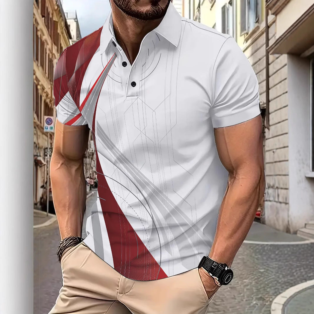 Herren Sportliches Polohemd mit innovativem Design Echoarchiv