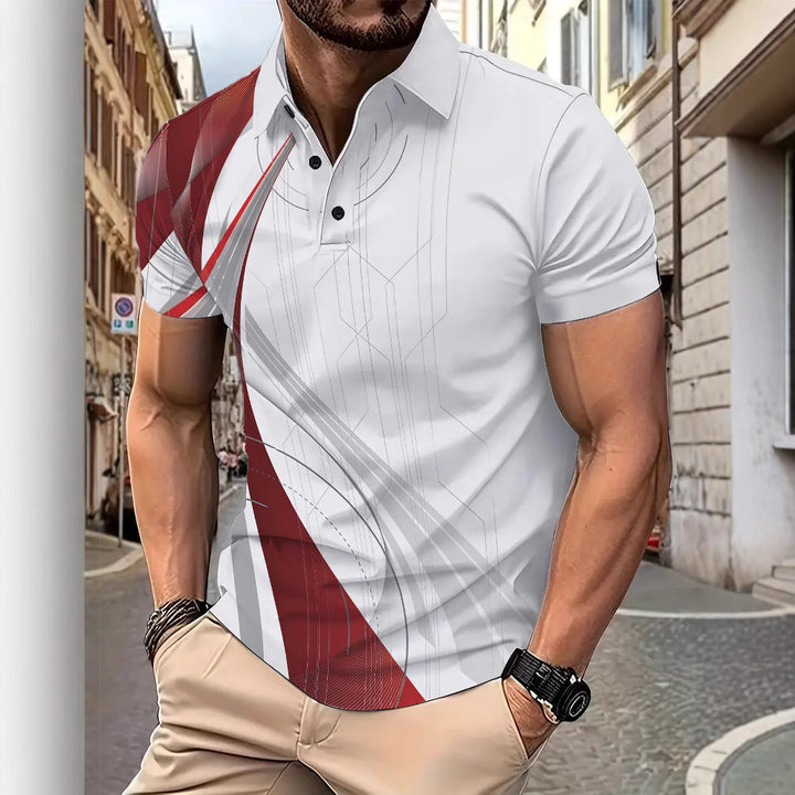 Herren Sportliches Polohemd mit innovativem Design Echoarchiv