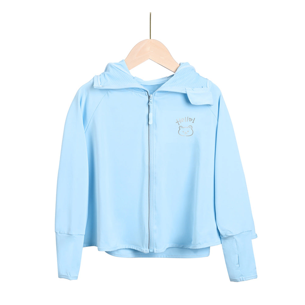 Mädchen multifunktionale UV-Schutzjacke mit Kapuze Echo Archiv
