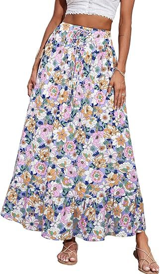 Damen Jumpsuit mit floralem Druck und elastischer Taillierung Echo Archiv