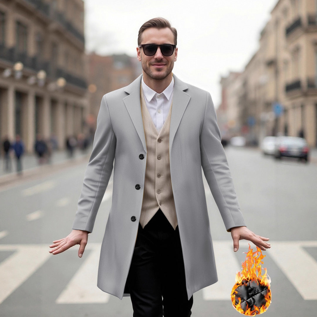 Herren eleganter Langmantel mit modernem Schnitt und optimalem Tragekomfort Echoarchiv