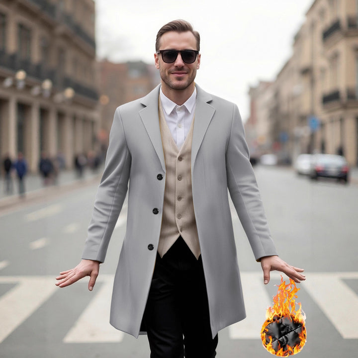 Herren eleganter Langmantel mit modernem Schnitt und optimalem Tragekomfort Echoarchiv