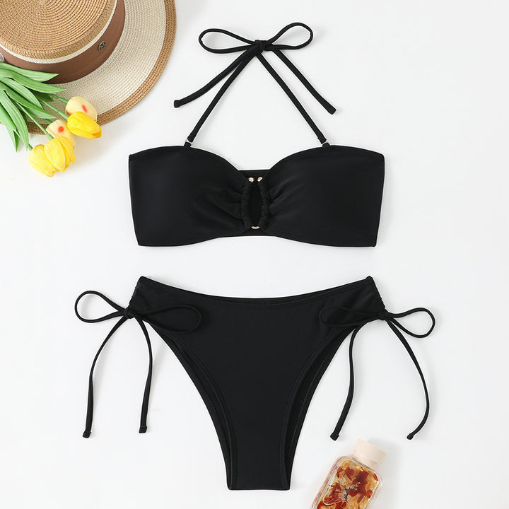Damen Bandeau-Bikini mit verspielten Schleifen Echo Archiv