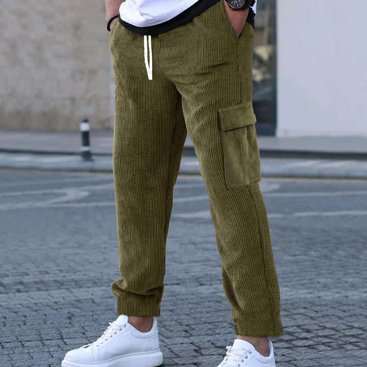 Herren Cargo-Hose mit elastischem Bund und praktischen Taschen Echoarchiv