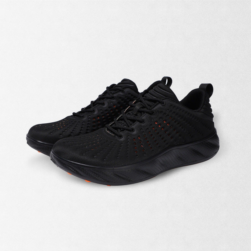 Damen Atmungsaktive Laufsneaker mit perforiertem Strickobermaterial und gedämpfter Plateausohle – Lioré
