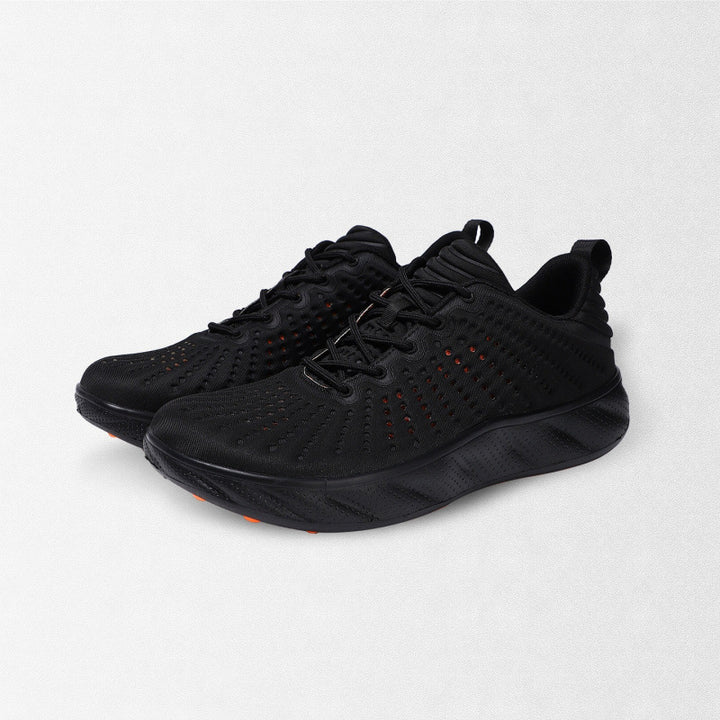 Damen Atmungsaktive Laufsneaker mit perforiertem Strickobermaterial und gedämpfter Plateausohle – Lioré