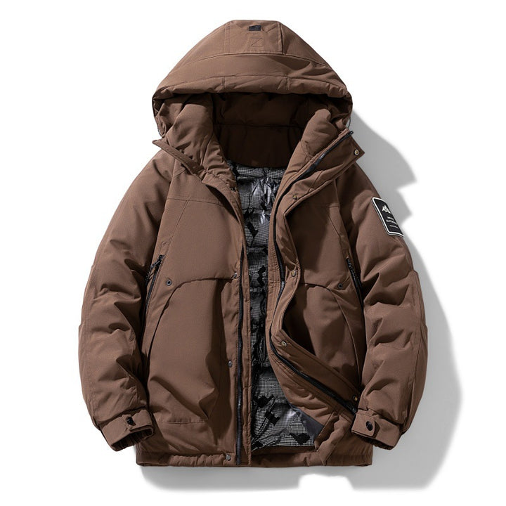Unisex wasserabweisende gepolsterte Winterjacke mit Kapuze und thermischer Isolierung – Marzano