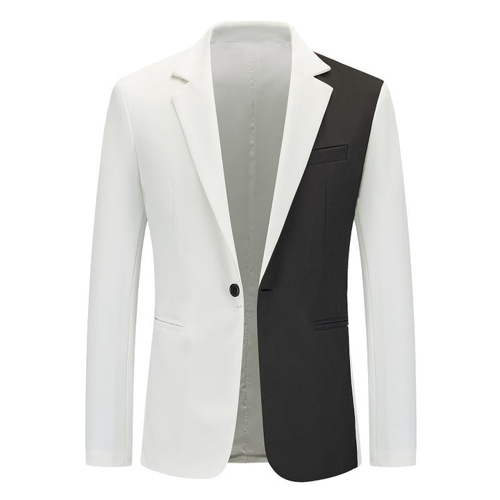 Herren kontrastierender Blazer mit modernem Schnitt Echoarchiv