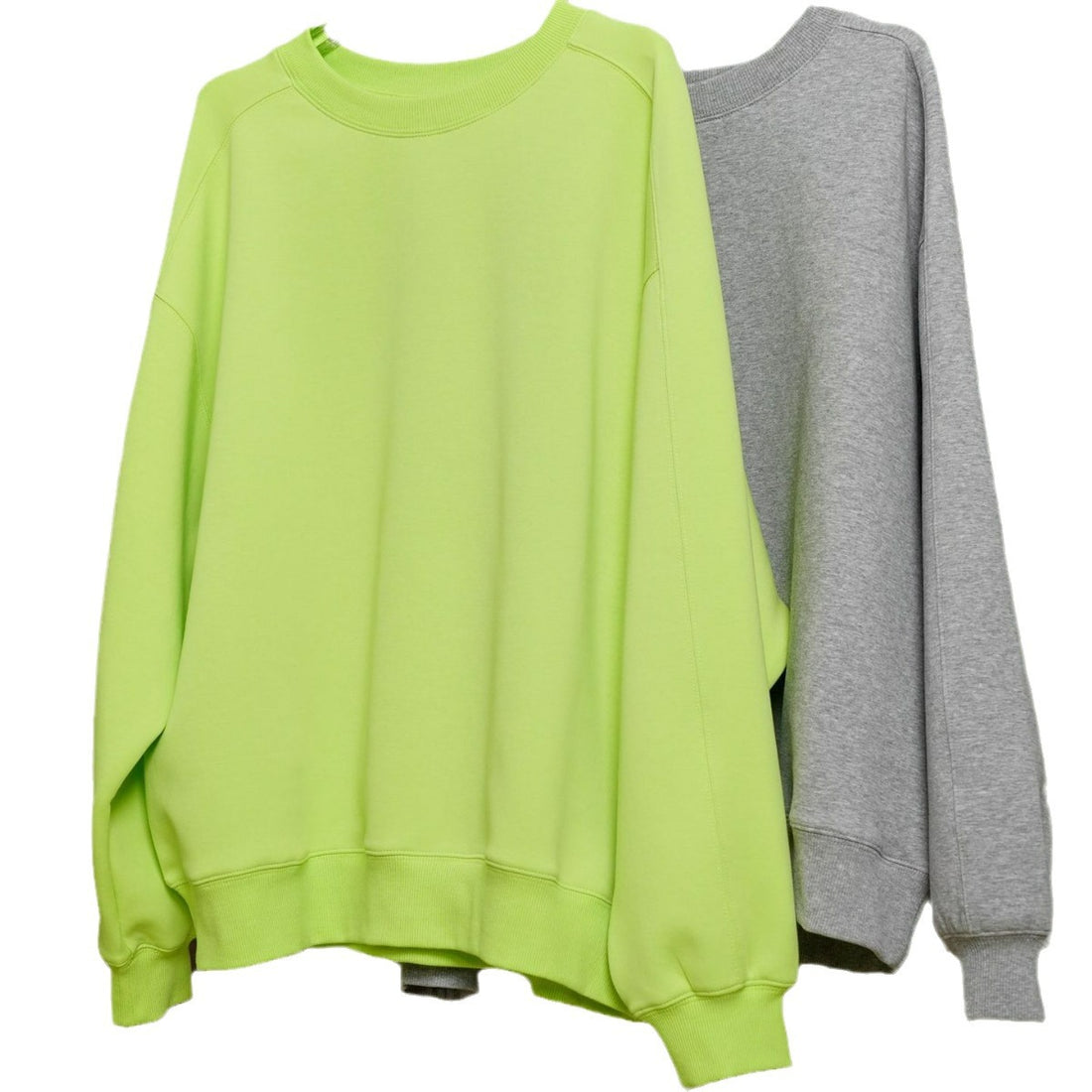 Damen Relaxed-Sweatpullover mit verstärktem Rundhalsausschnitt und Baumwoll-Fleece Echoarchiv