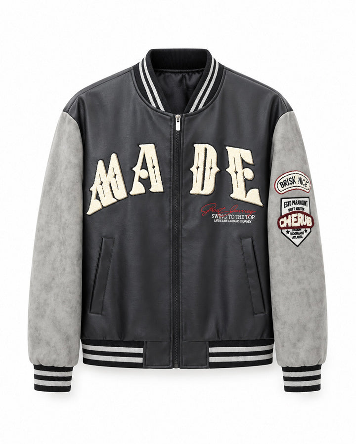 Damen Modische Freizeit-Bomberjacke Echo Archiv