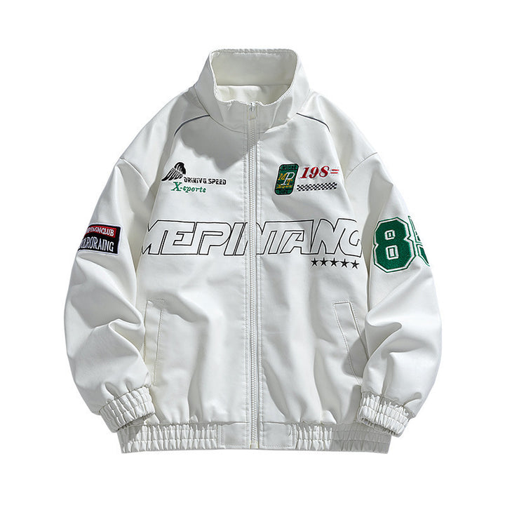 Herren Sportliche Motorsportjacke Echo Archiv