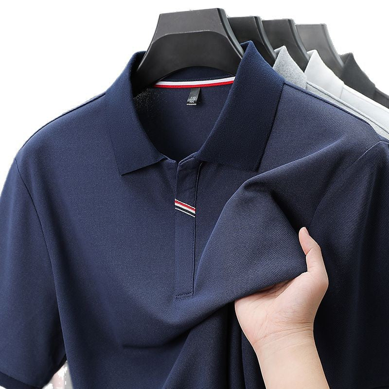 Herren kurzärmliges Poloshirt mit atmungsaktivem Piqué-Stoff und kontrastierenden Details Echoarchiv