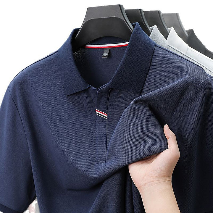 Herren kurzärmliges Poloshirt mit atmungsaktivem Piqué-Stoff und kontrastierenden Details Echoarchiv