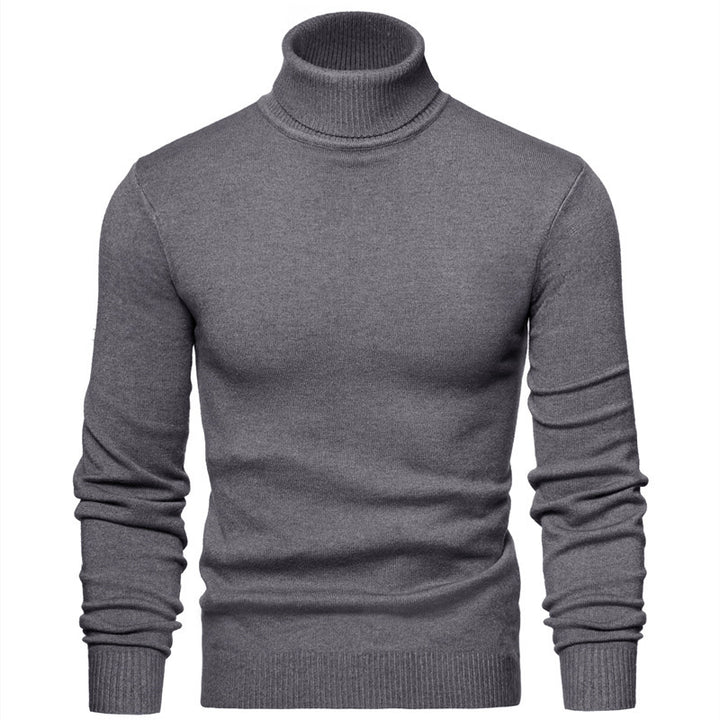 Herren Zeitloser Rollkragenpullover aus weicher Wolle Echoarchiv