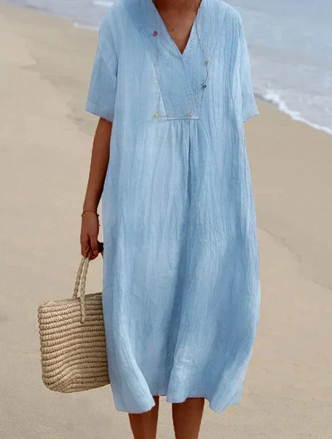 Echoarchiv | Baumwoll-Leinen Kleid