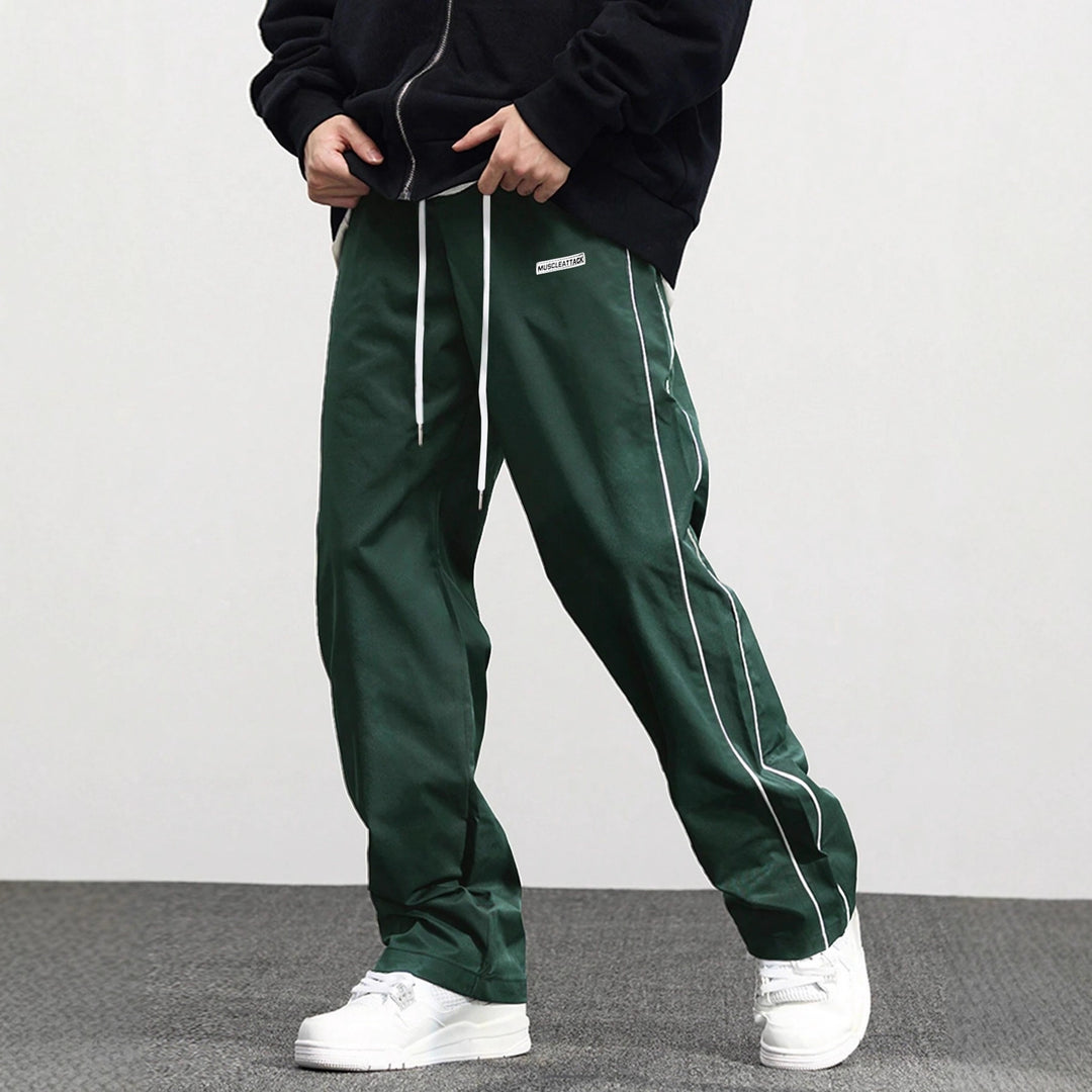Herren Casual Jogginghose mit elastischem Bund und seitlichen Kontraststreifen Echoarchiv