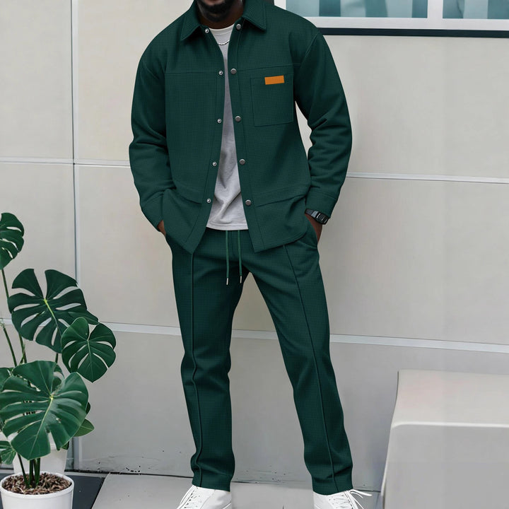 Herren bequeme und stilvolle Freizeitjacke mit passenden Jogginghosen Echoarchiv